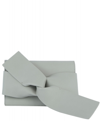 Bow Accent Clutch Crossbody Bag CL-0132 LIGHT GRAY